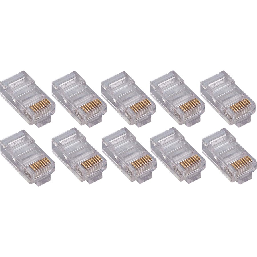 4XEM 100 Pack Cat5E RJ45 Modular Ethernet Plugs for Stranded or Solid CAT5E Cable