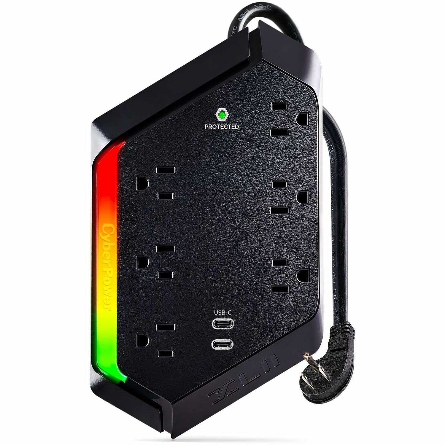 CyberPower GXS604C2 GX Series Surge 6 - Outlet Surge Protector with 2400 J Surge Suppression