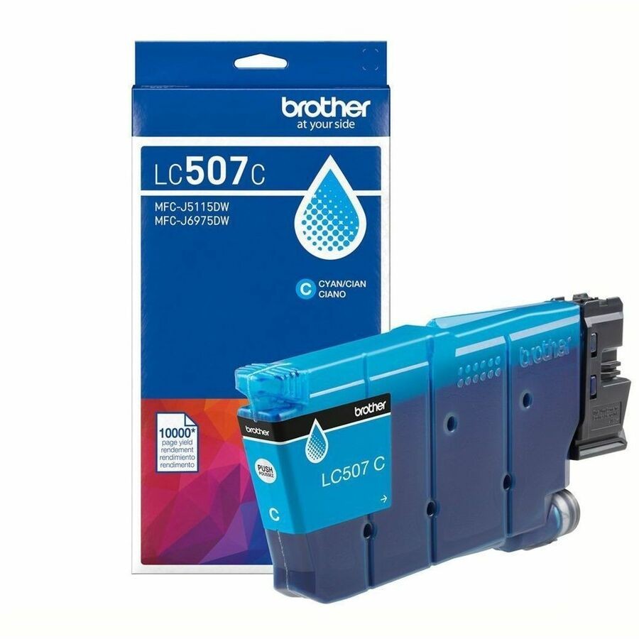 Brother Genuine LC507C Ultra High Yield Cyan Ink Cartridge