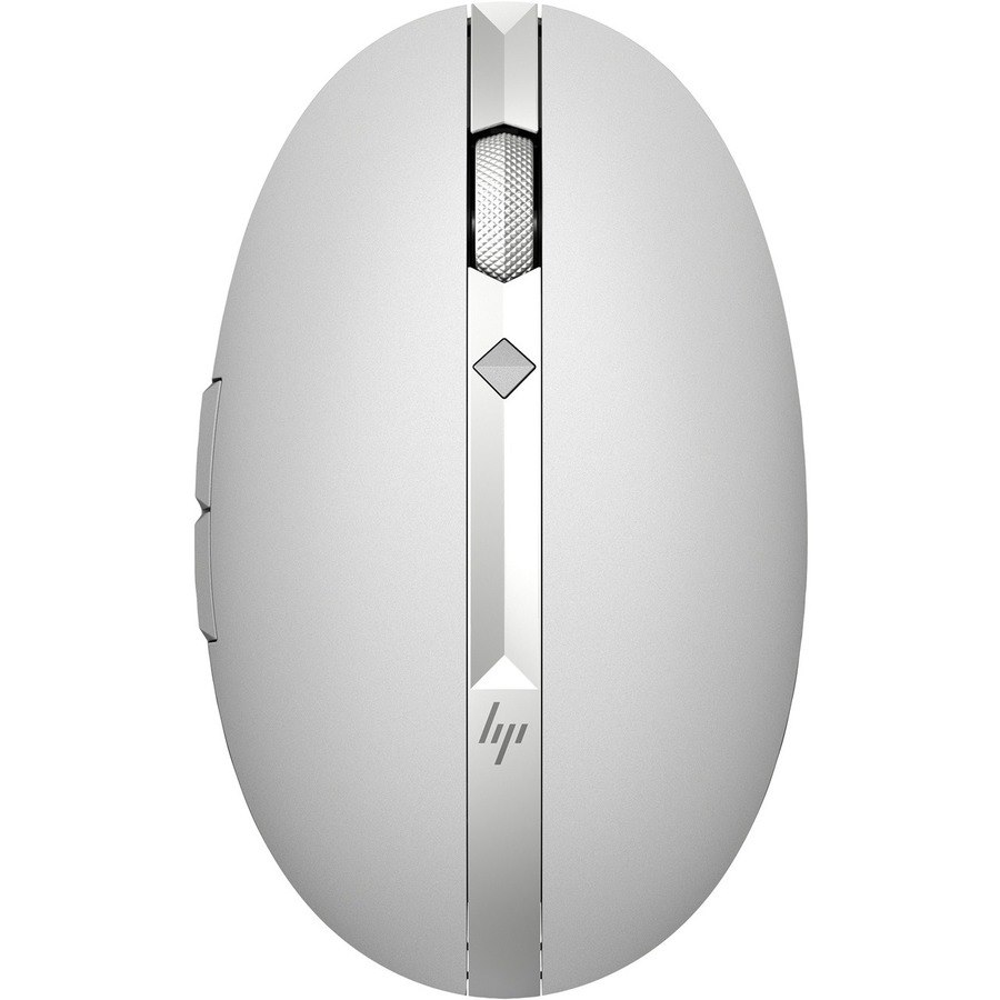 HP Spectre 700 Mouse - Bluetooth/Radio Frequency - USB - Laser - 5 Button(s) - Turbo Silver