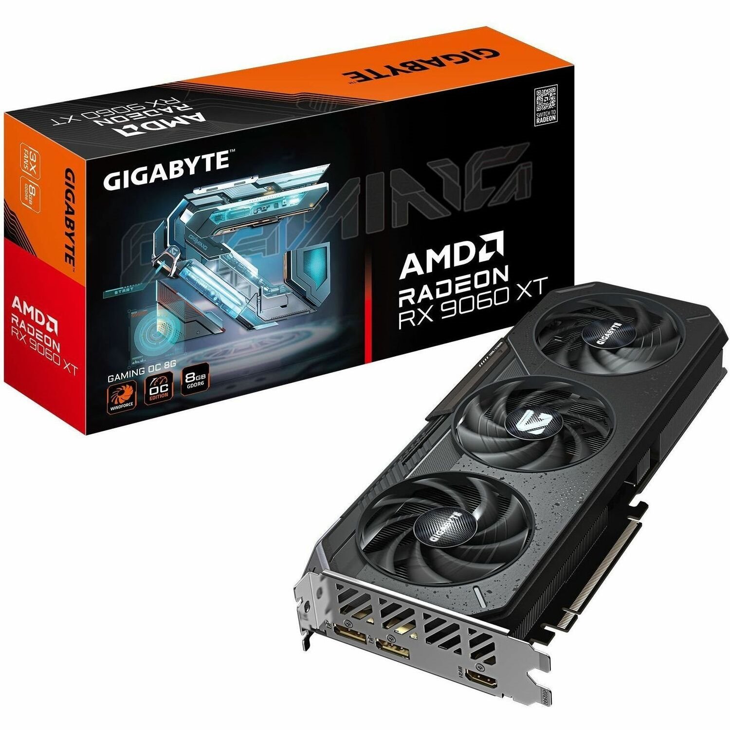 GIGABYTE AMD Radeon RX 9060 XT Graphic Card - 8 GB GDDR6