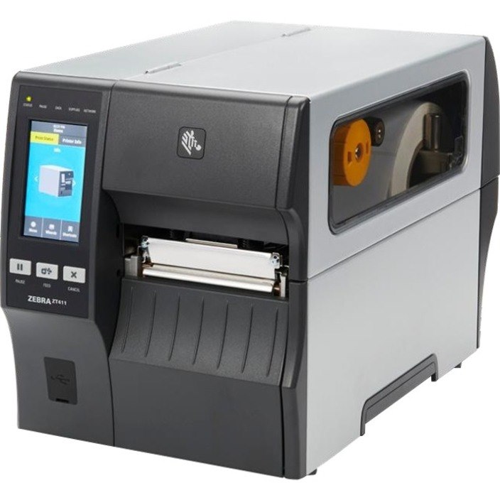Zebra Zt411 Industrial Thermal Transfer Printer - Monochrome - Label Print - USB - Serial - Bluetooth - Near Field Communication (NFC)