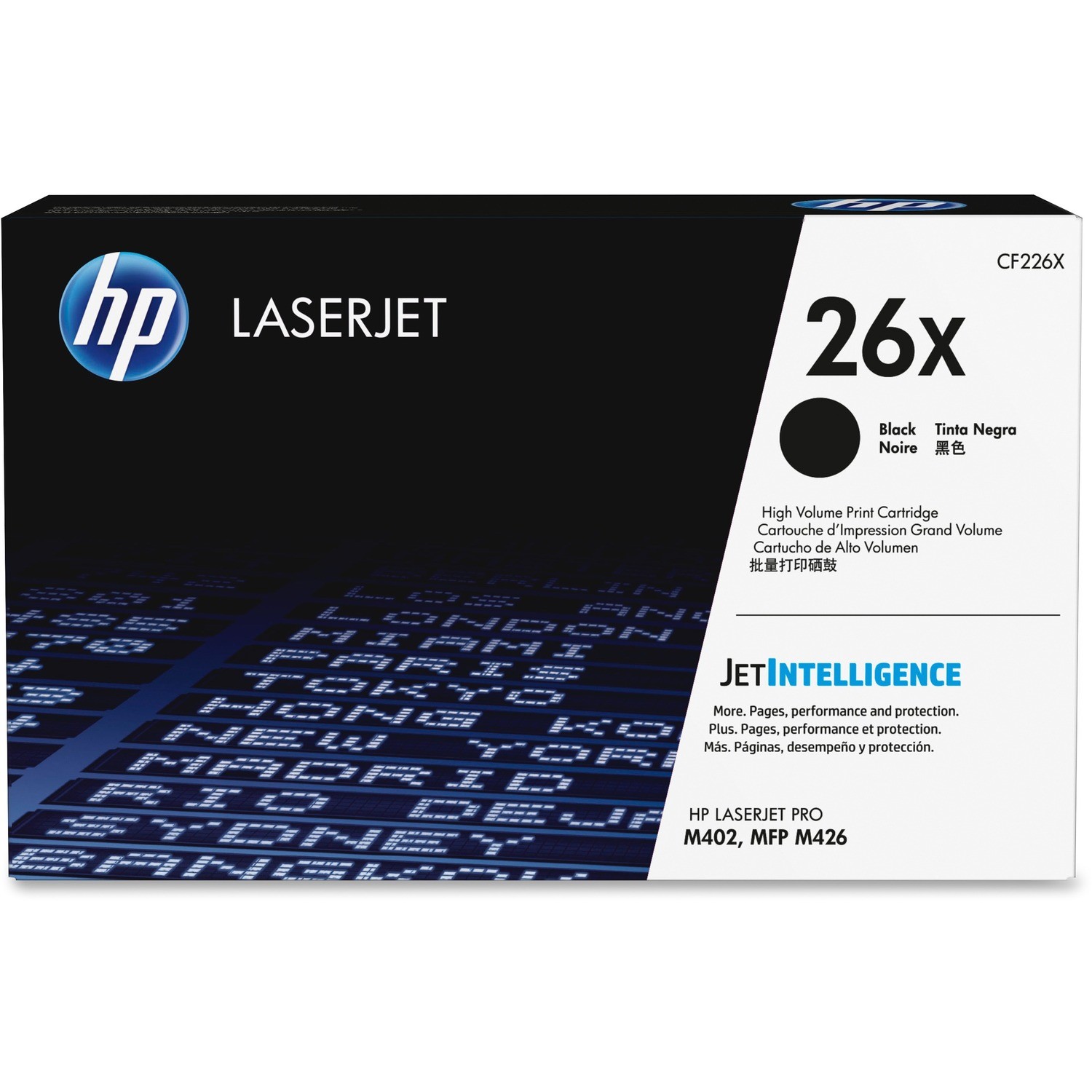 HP 26X BLACK TONER - HIGH YIELD - APPROX 9K PAGES. FOR M402,M426 PRINTERS