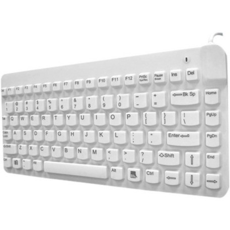 Man & Machine Premium Waterproof Disinfectable Silent 12" Keyboard