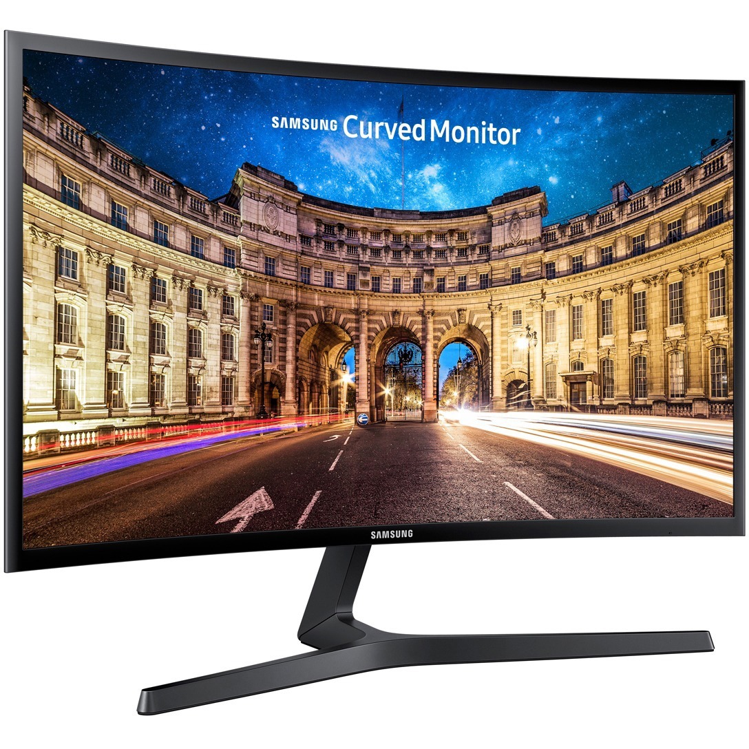 Samsung C24F396FH 24" Class Full HD Curved Screen LCD Monitor - 16:9 - Glossy Black