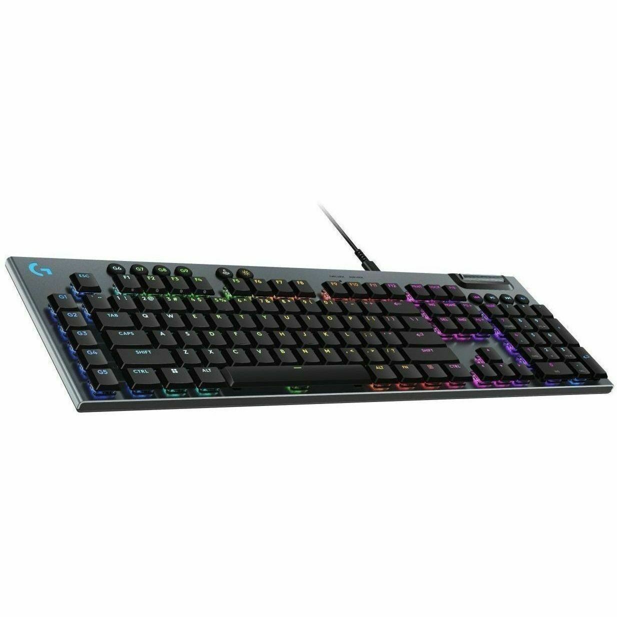 Logitech G G915 X Gaming-toetsenbord - Kabel Verbinding - USB Interface - RGB LED - Engels (US) - QWERTY indeling - Zwart