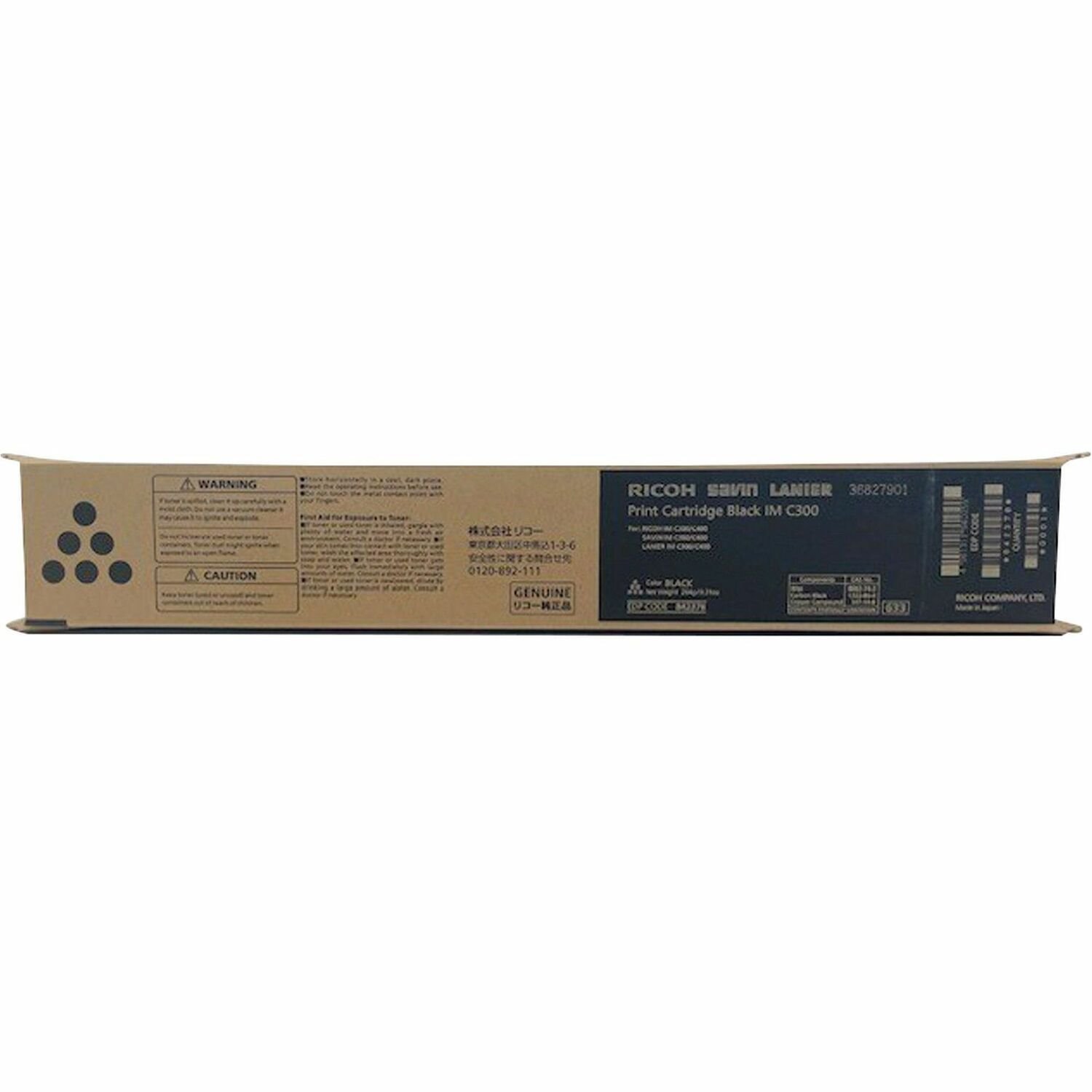 Ricoh Original Laser Toner Cartridge - Black - 1 Each