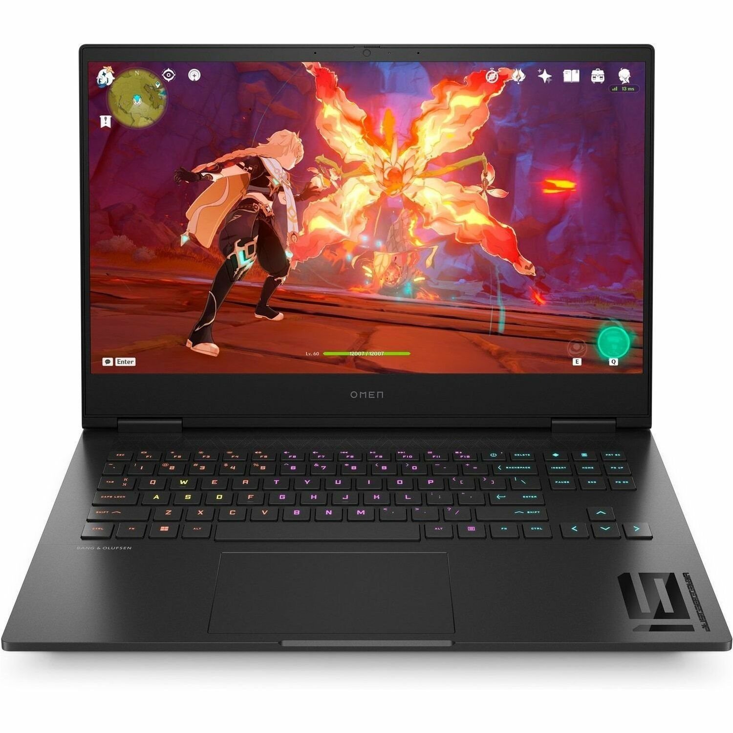 OMEN by HP 16-wf1085nd Intel® Core™ i7 i7-14700HX Laptop 40,9 cm (16.1") Quad HD 32 GB DDR5-SDRAM 2 TB SSD NVIDIA GeForce RTX 4070 Wi-Fi 7 (802.11be) Windows 11 Home Zwart