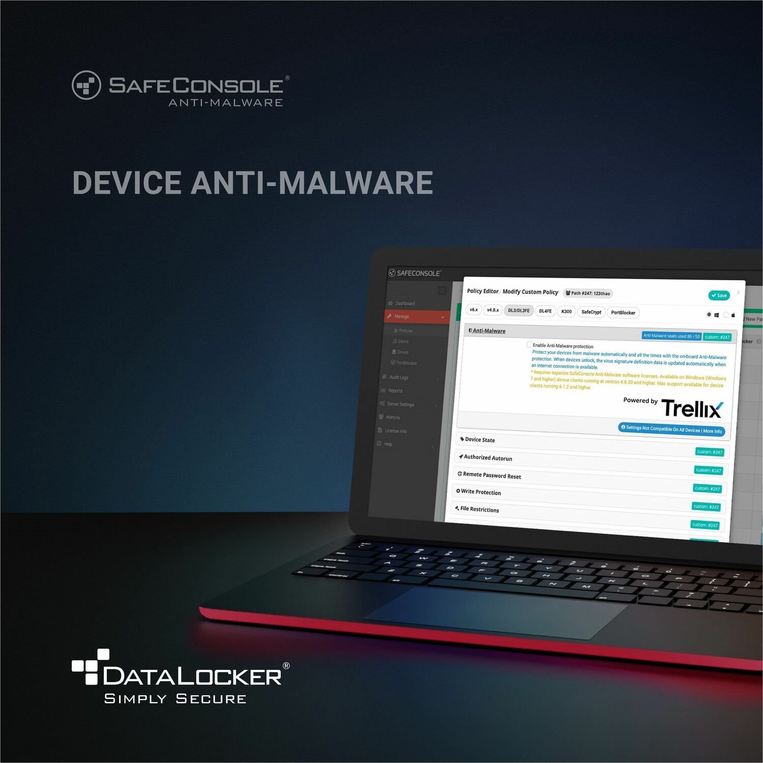 DataLocker Anti-Malware Secure USB Device - License Renewal - 1 Device - 1 Year