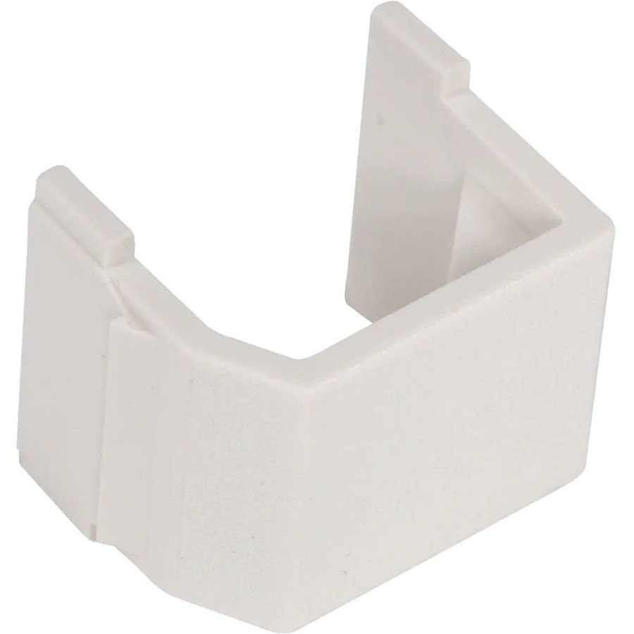 Hubbell Snap-Fit, Keystone, Blank, Office White, 10 Pack
