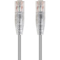 Monoprice SlimRun Cat6 28AWG UTP Ethernet Network Cable, 1ft Gray