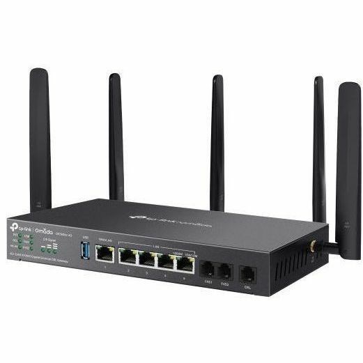 Omada DR3650V-4G Wi-Fi 6 IEEE 802.11ax 2 SIM Ethernet, Cellular Modem/Wireless Router