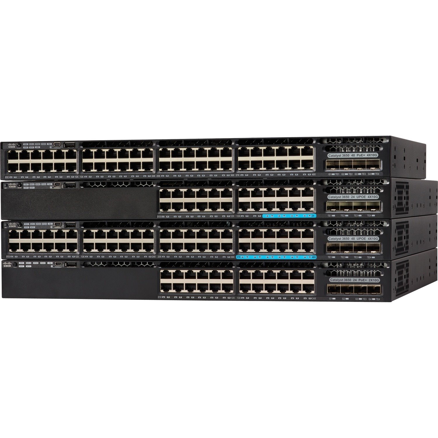 Cisco Catalyst 3650 3650-12X48UQ-L 48 Ports Manageable Ethernet Switch - 10 Gigabit Ethernet, Gigabit Ethernet - 10GBase-T, 10GBase-X, 10/100/1000Base-TX