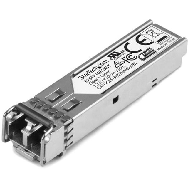 StarTech.com Juniper EX-SFP-1GE-SX Compatible SFP Module - 1000BASE-SX - 1GE SFP 1GbE Multimode Fiber MMF Optic Transceiver 550m DDM