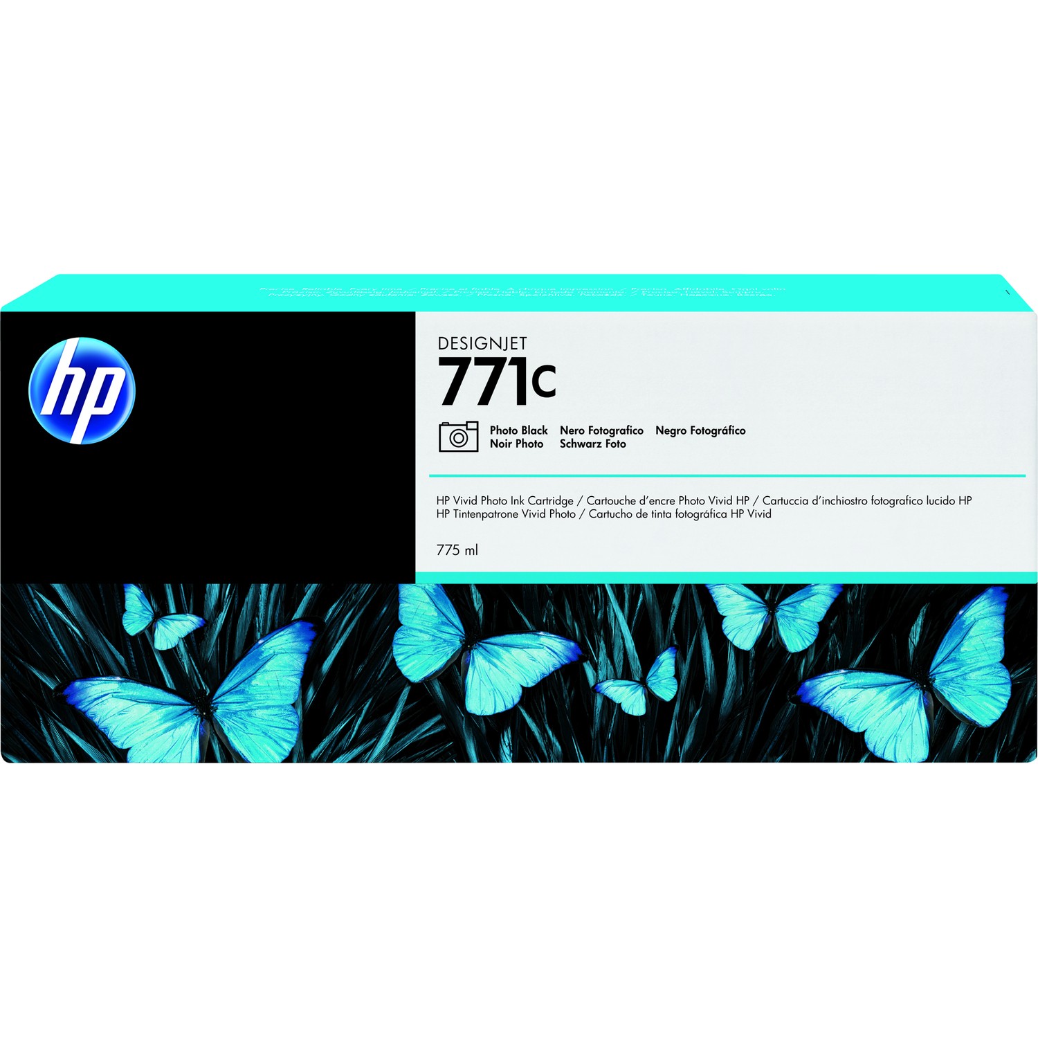 HP 771C Tintenstrahl Tintenpatrone - Foto-Schwarz - Originaler Pack
