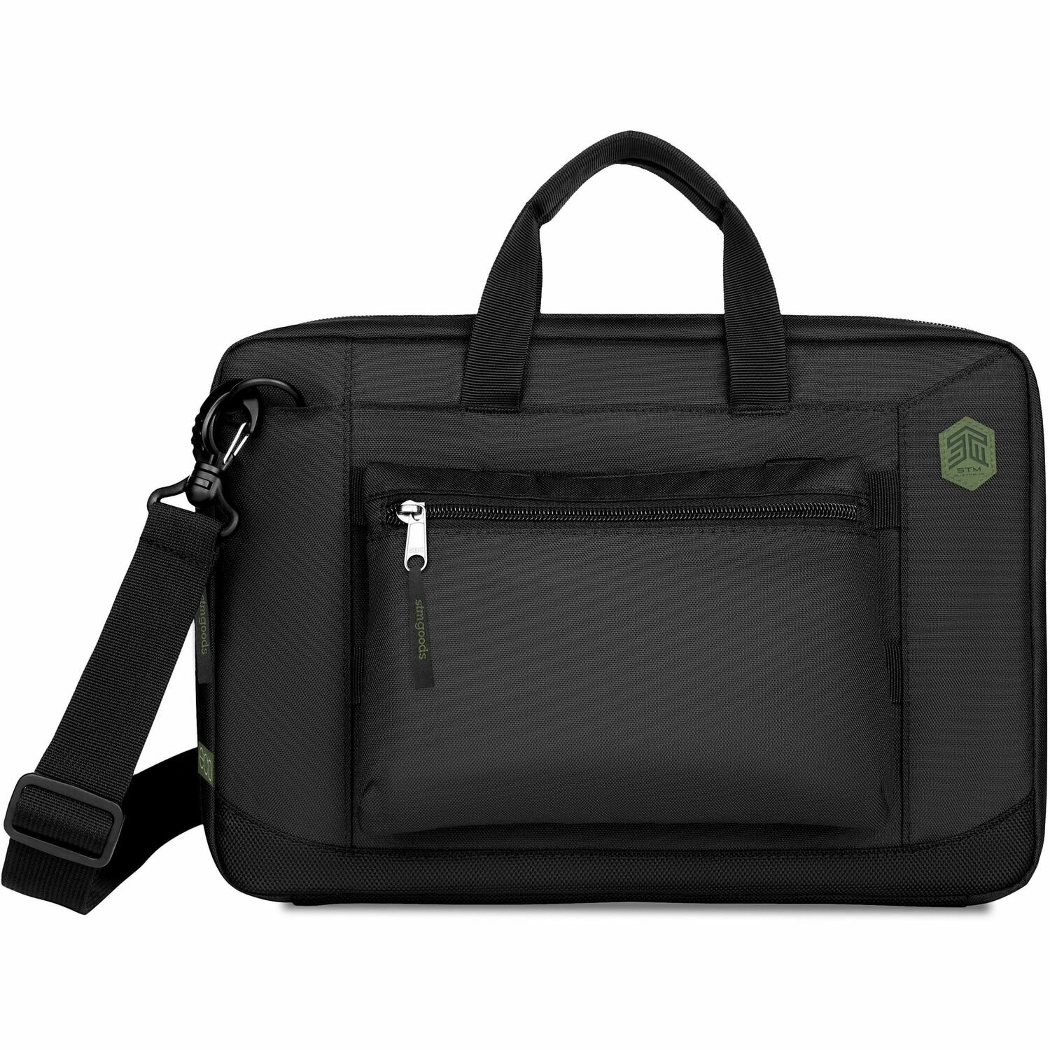 STM Goods Carrying Case (Briefcase) for 33 cm (13") to 35.6 cm (14") Notebook - Black