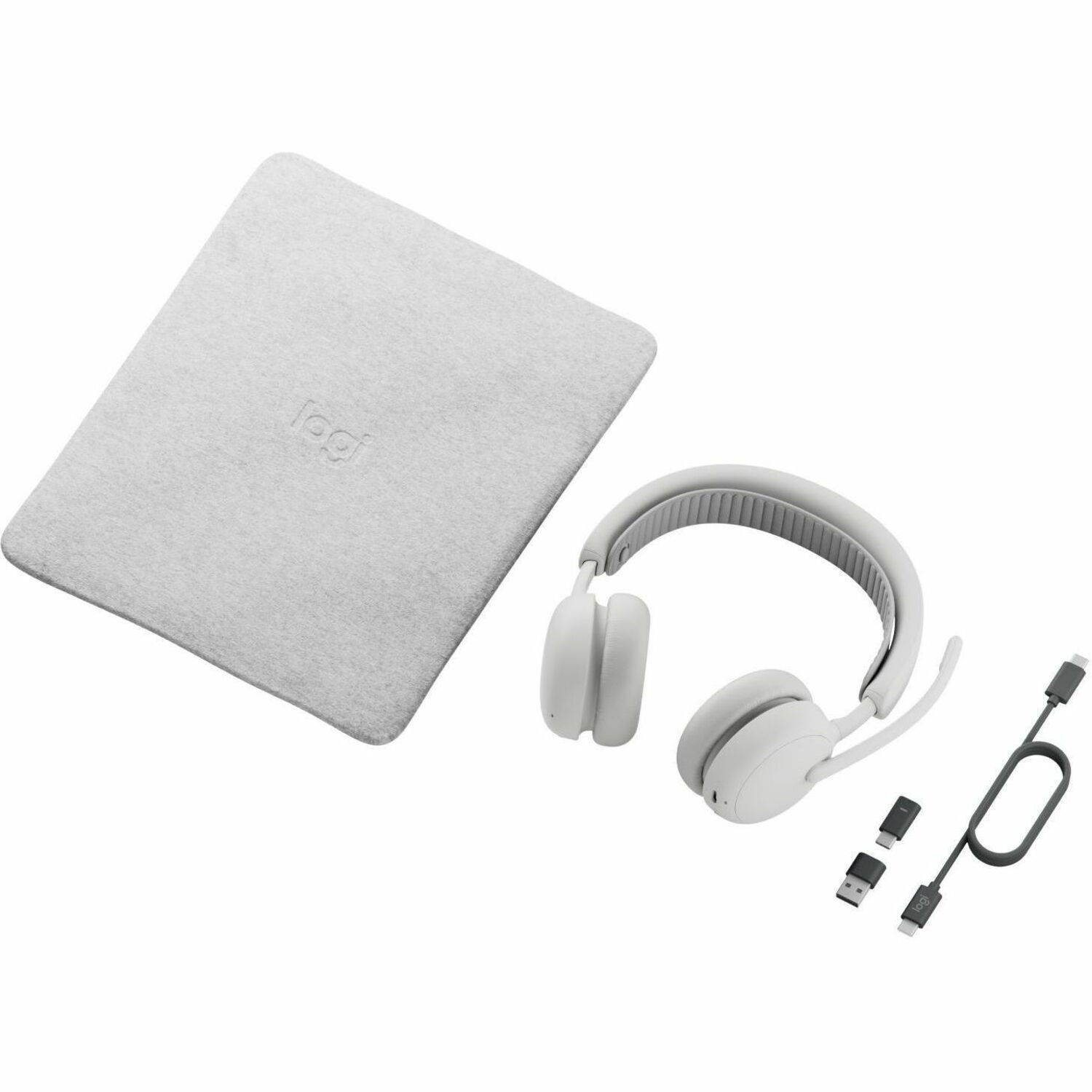 Logitech Zone Wireless 2 ES Bedraad/draadloos Over het hoofd Stereo Headset - Gebroken wit