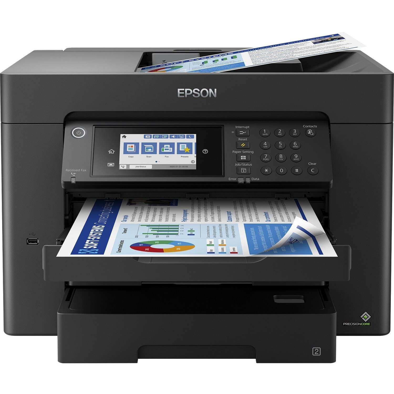 Epson WorkForce WF-7840DTWF Wireless Inkjet Multifunction Printer - Colour