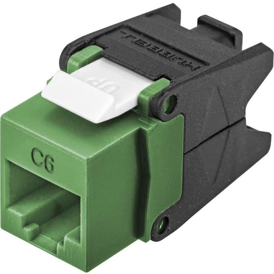 Hubbell Category 6 Jack with Cobra-Lock Termination