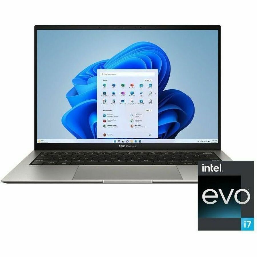 Asus Zenbook S 13 OLED UX5304 UX5304VA-DS71-CA 13.3" Notebook - WQXGA+ - Intel Core i7 13th Gen i7-1355U - Intel Evo Platform - 16 GB - 1 TB SSD - Basalt Gray