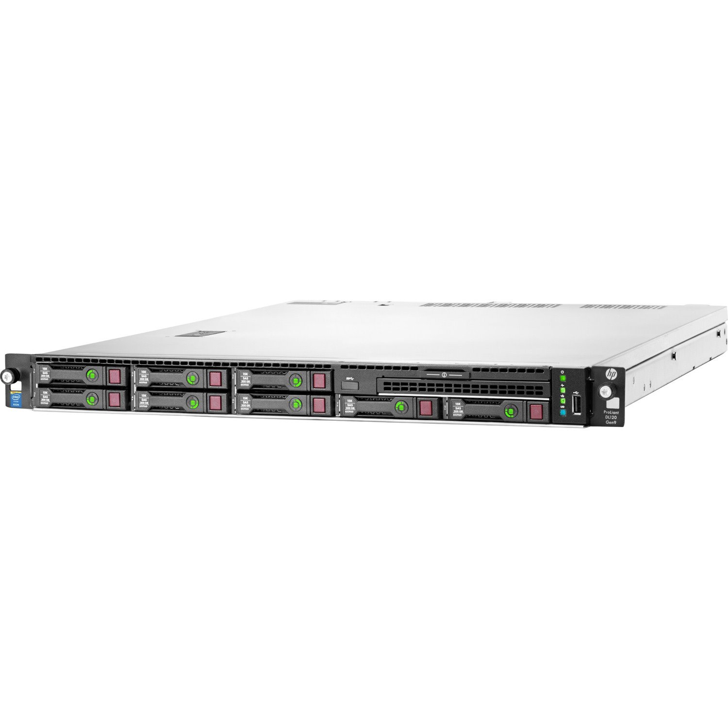 HPE ProLiant DL120 G9 1U Rack Server - 1 Xeon E5-2630 v4 2.20 GHz - 8 GB RAM - Serial Attached SCSI (SAS), Serial ATA Controller