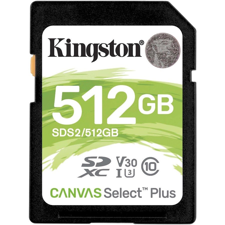 Kingston Canvas Select Plus SDS2 512 GB Class 10/UHS-I (U3) SDXC - 1