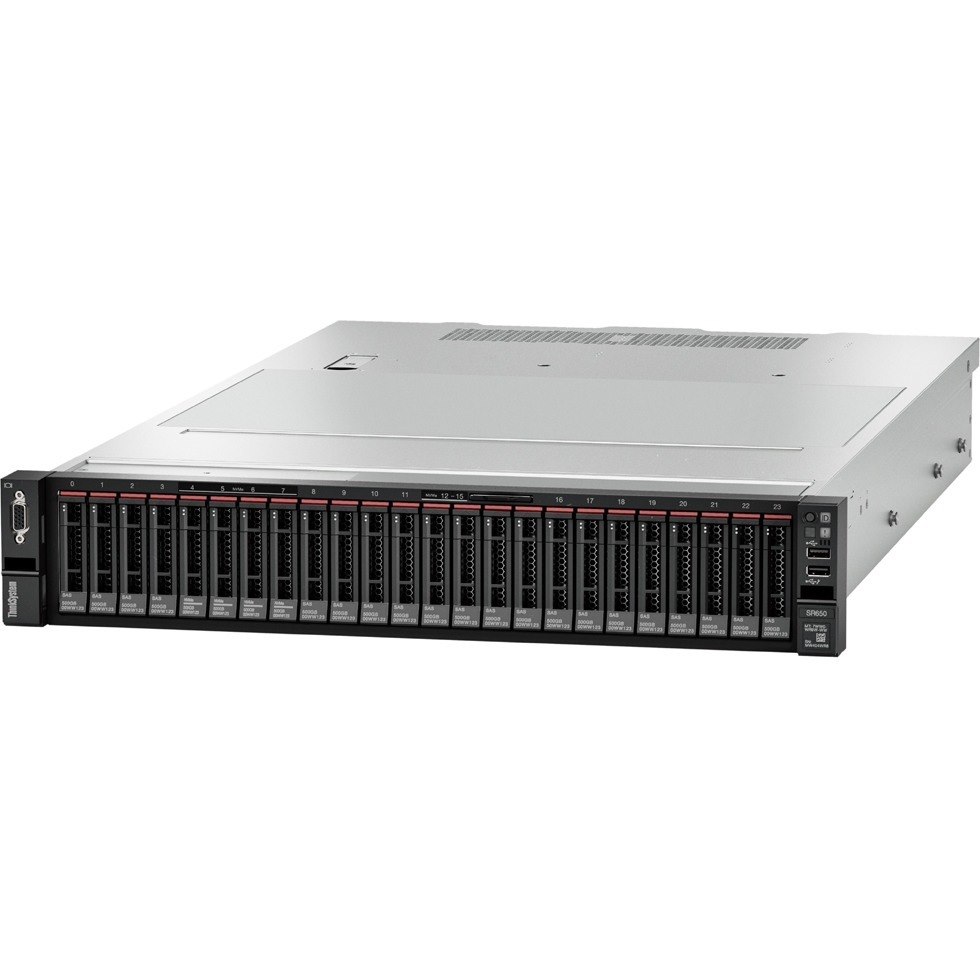 Lenovo ThinkSystem SR650 7X06A0NDNA 2U Rack Server - 1 x Intel Xeon Silver 4208 2.10 GHz - 32 GB RAM - 12Gb/s SAS, Serial ATA/600 Controller