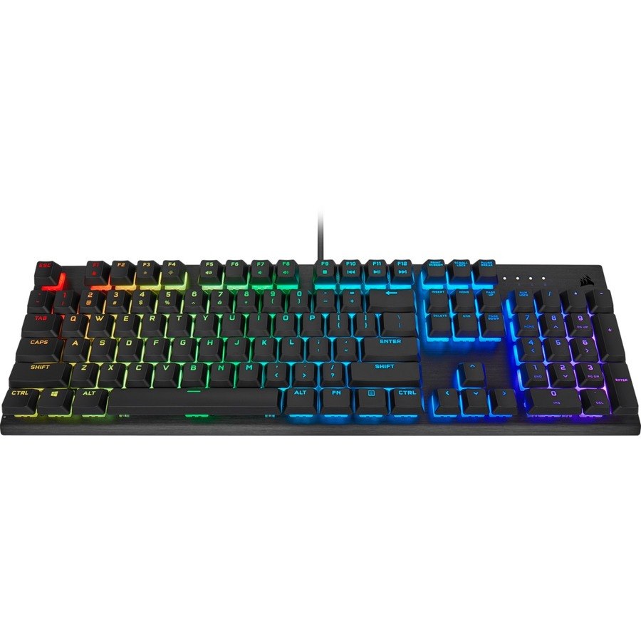 Corsair K60 RGB PRO Mechanical Gaming Keyboard - CHERRY VIOLA - Black