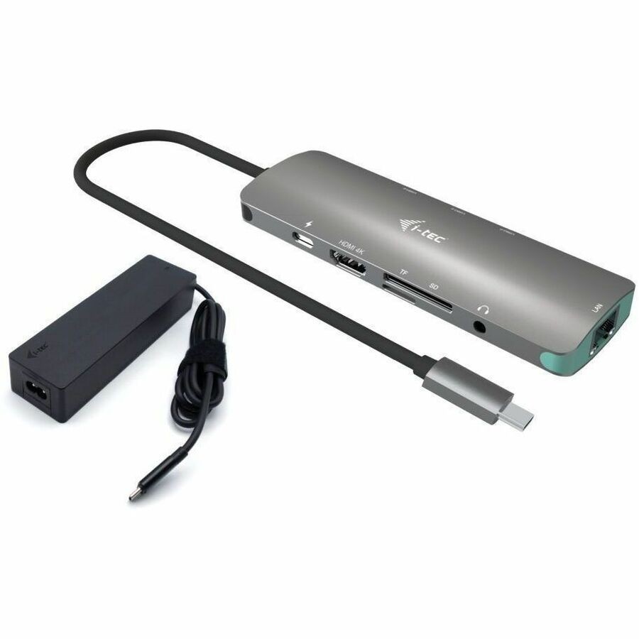 I-Tec Nano Lan Dock + P/S 100W Dock 4K Hdmi Lan PD 100W Uk