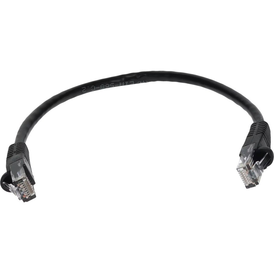 AddOn 10ft Black CAT 6 PVC Ethernet Cable Snagless Bubble Boot RJ-45 M/M