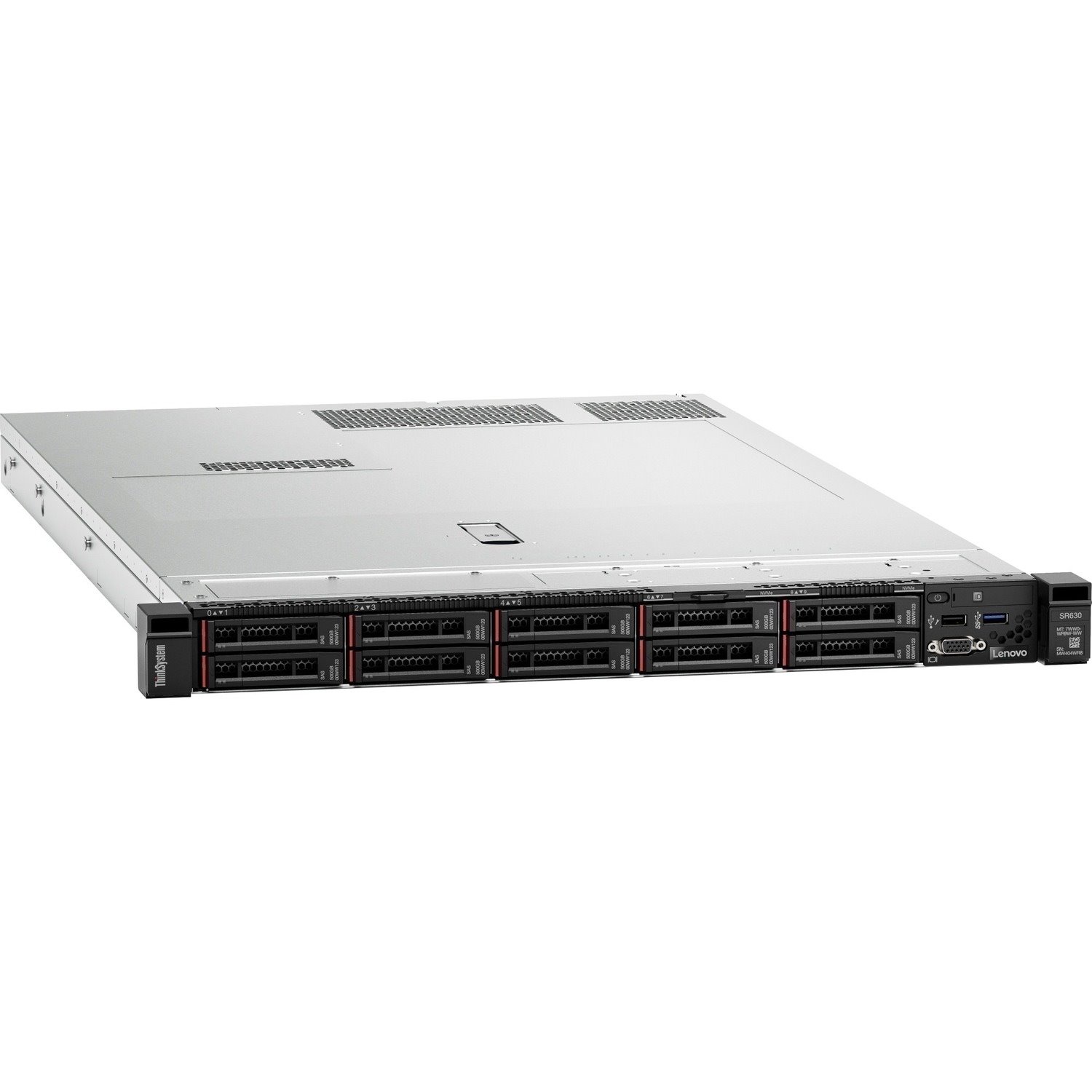 Lenovo ThinkSystem SR630 7X02A0HEEA 1U Rack Server - 1 x Intel Xeon Silver 4210R 2.40 GHz - 32 GB RAM - Serial ATA/600, 12Gb/s SAS Controller