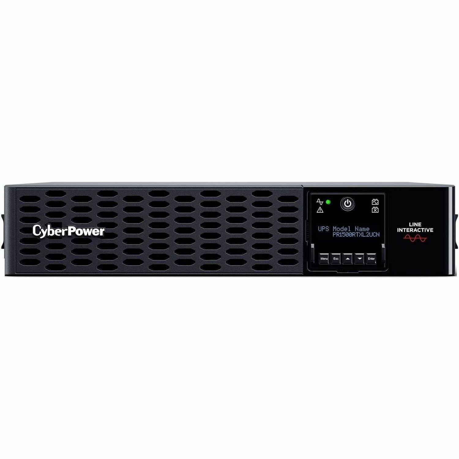 CyberPower Smart App Sinewave PR1500RTXL2UCN 1500VA Tower/Rack Convertible UPS