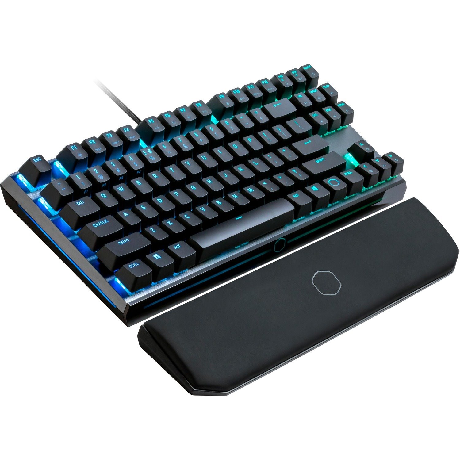 Cooler Master MK730 Keyboard - Cable Connectivity - USB 2.0 Type C Interface - Smoky Gunmetal Brushed Aluminum