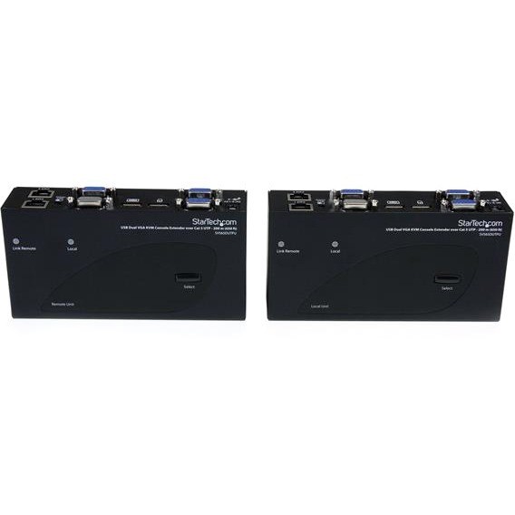 STARTECH USB DUAL VGA OVER CAT5 KVM CONSOLE EXTENDER - 650 FT/ 200M 3YR