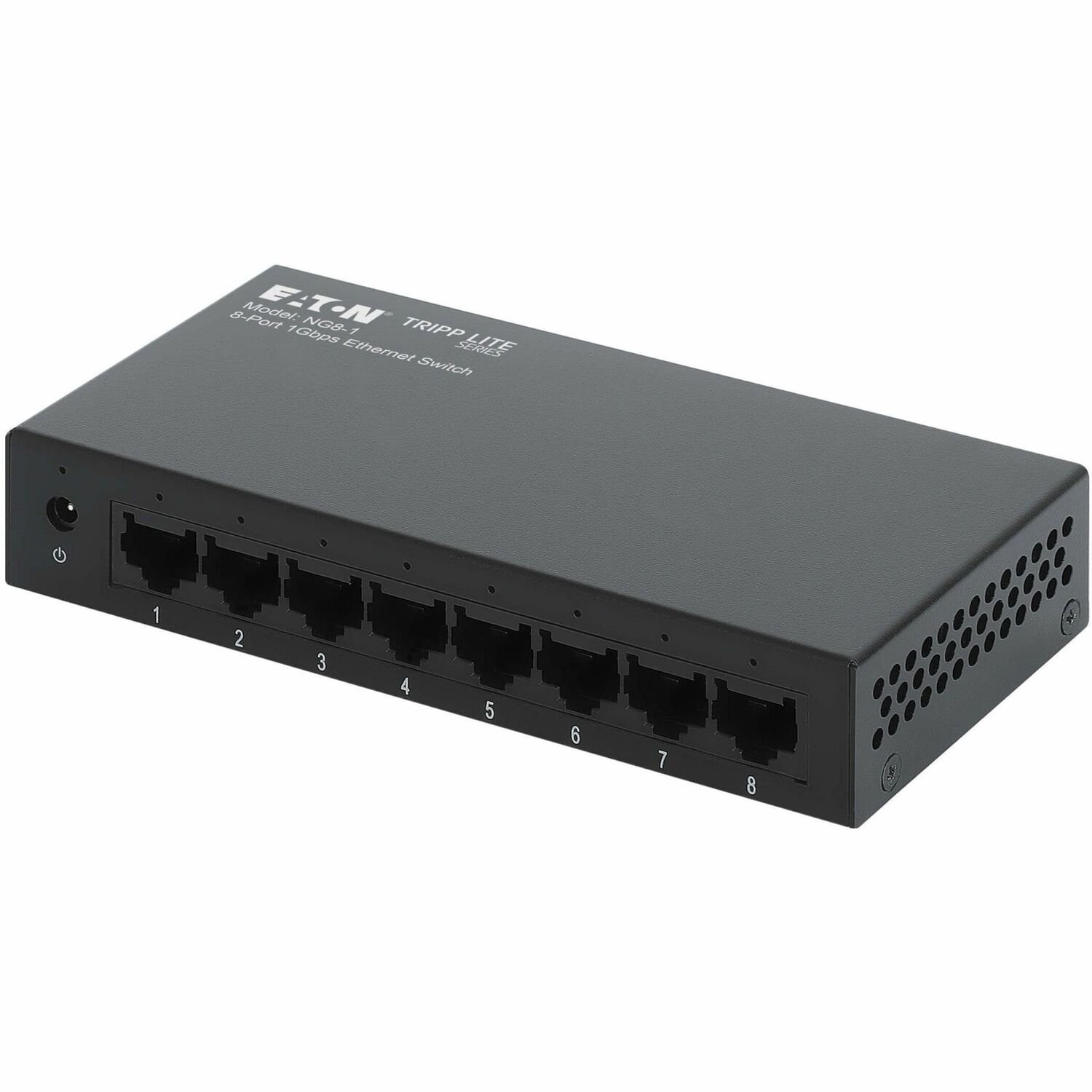 Eaton Tripp Lite Series 8-Port 10/100/1000 Mbps Desktop Gigabit Ethernet Unmanaged Switch, Metal Enclosure