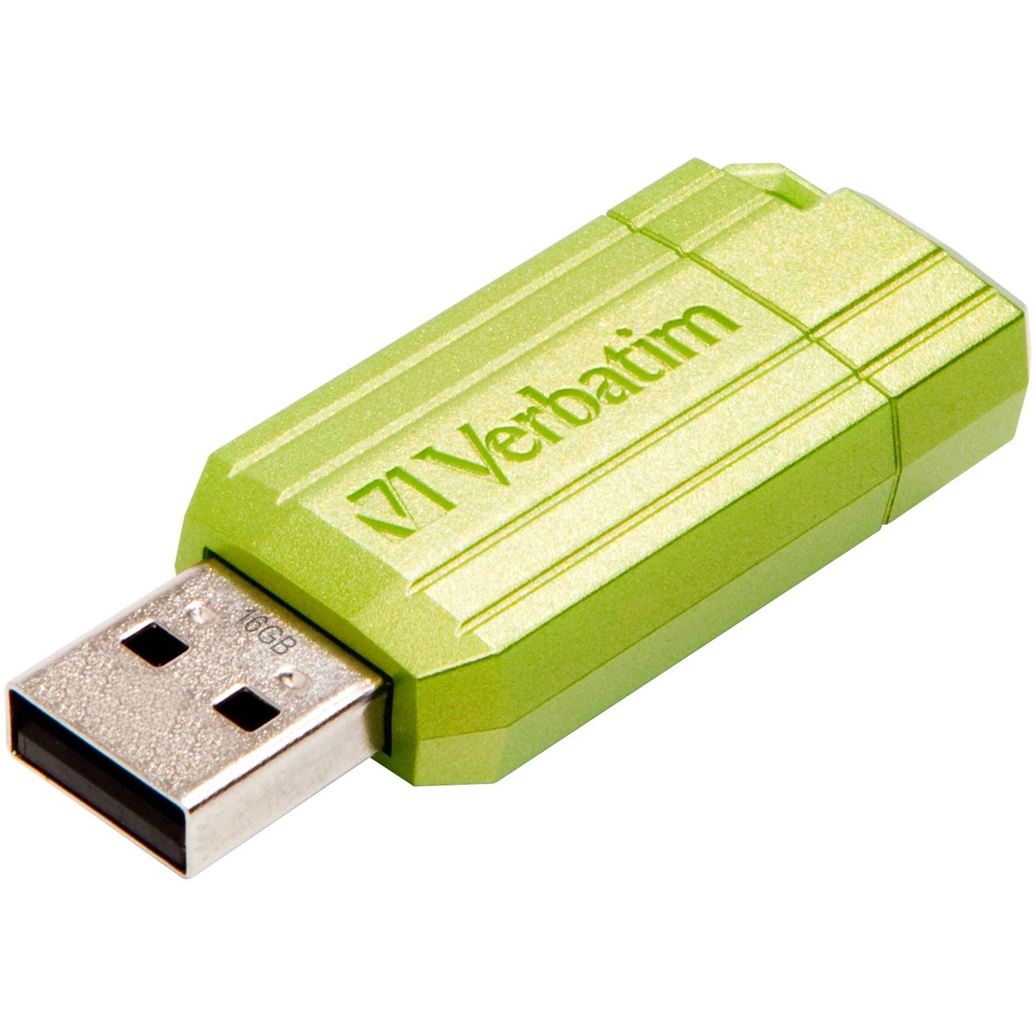 Verbatim PinStripe 16 GB USB 2.0 Flash Drive - Eucalyptus Green