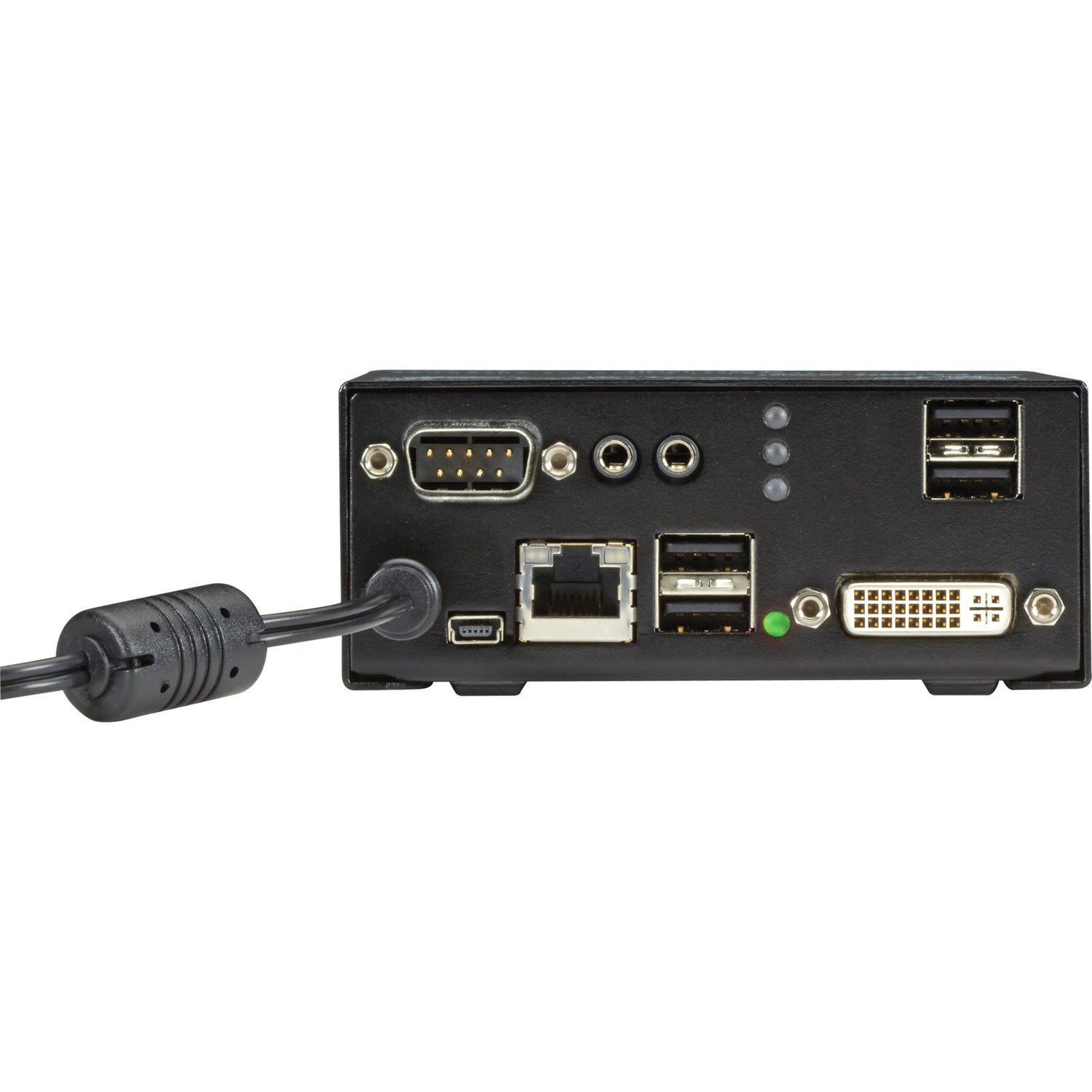 Black Box DKM FX Compact Receiver, CATx, DVI, USB, RS-232, Audio, And USB 2.0 At 36 Mbps