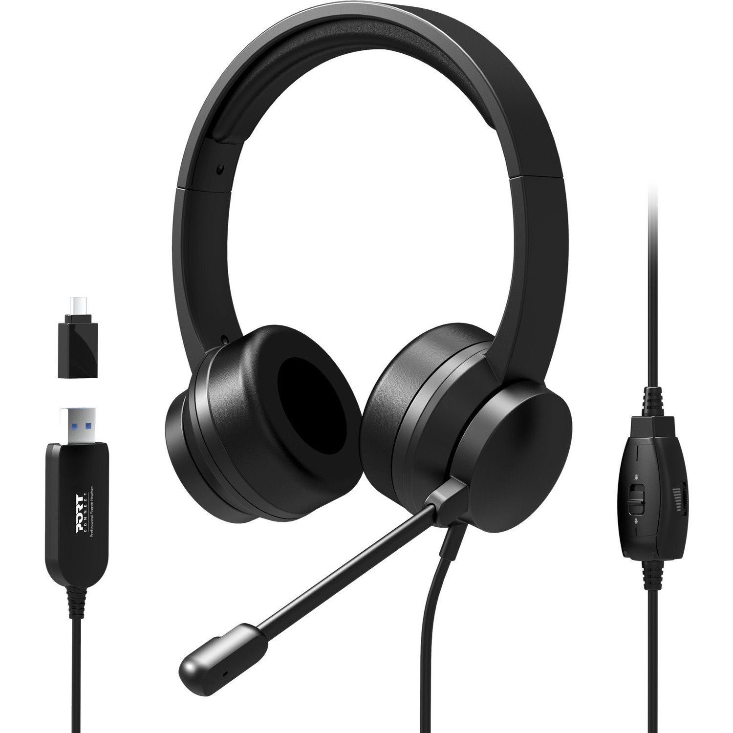 Port Comfort Wired Over-the-head Stereo Headset