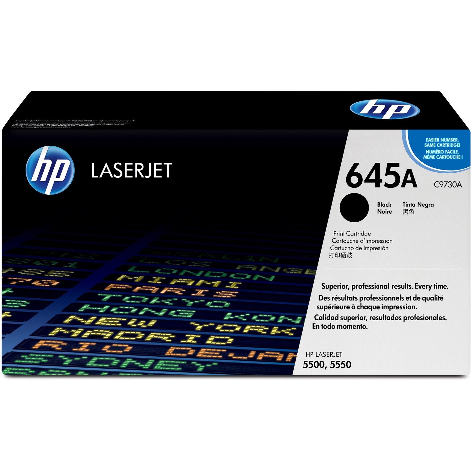 HP 645A (C9730A) Original Laser Toner Cartridge - Single Pack - Black - 1 Each