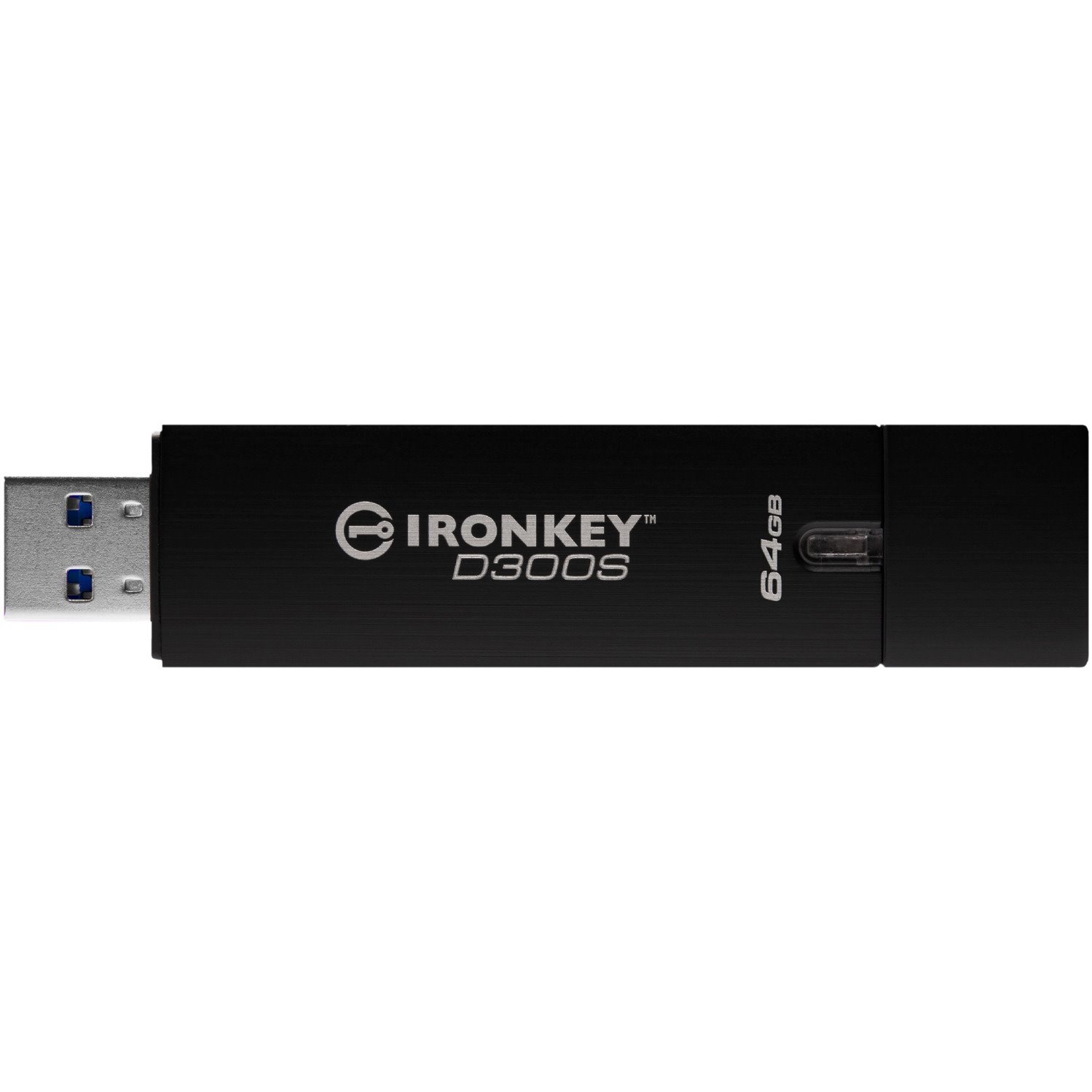 Kingston IronKey D300 D300S 64 GB USB 3.1 Flash Drive - Anthracite - TAA Compliant