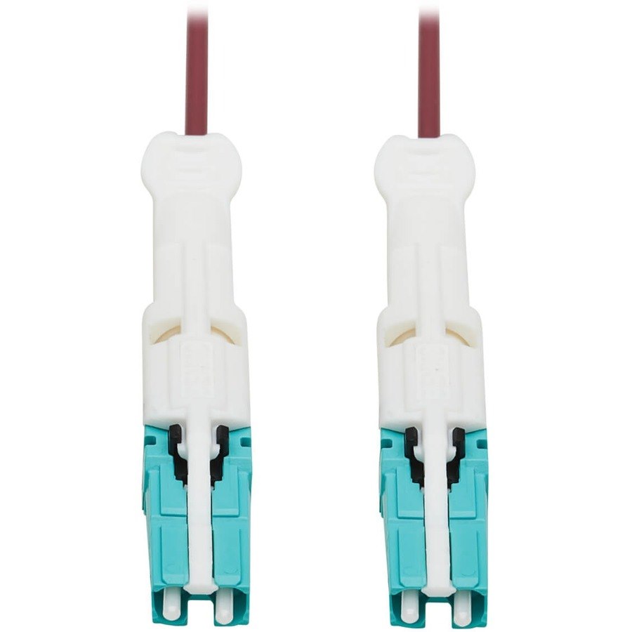 Eaton Tripp Lite Series 400G Duplex Multimode 50/125 OM4 Fiber Optic Cable (CS-PC/CS-PC), Round LSZH Jacket, Magenta, 10 m