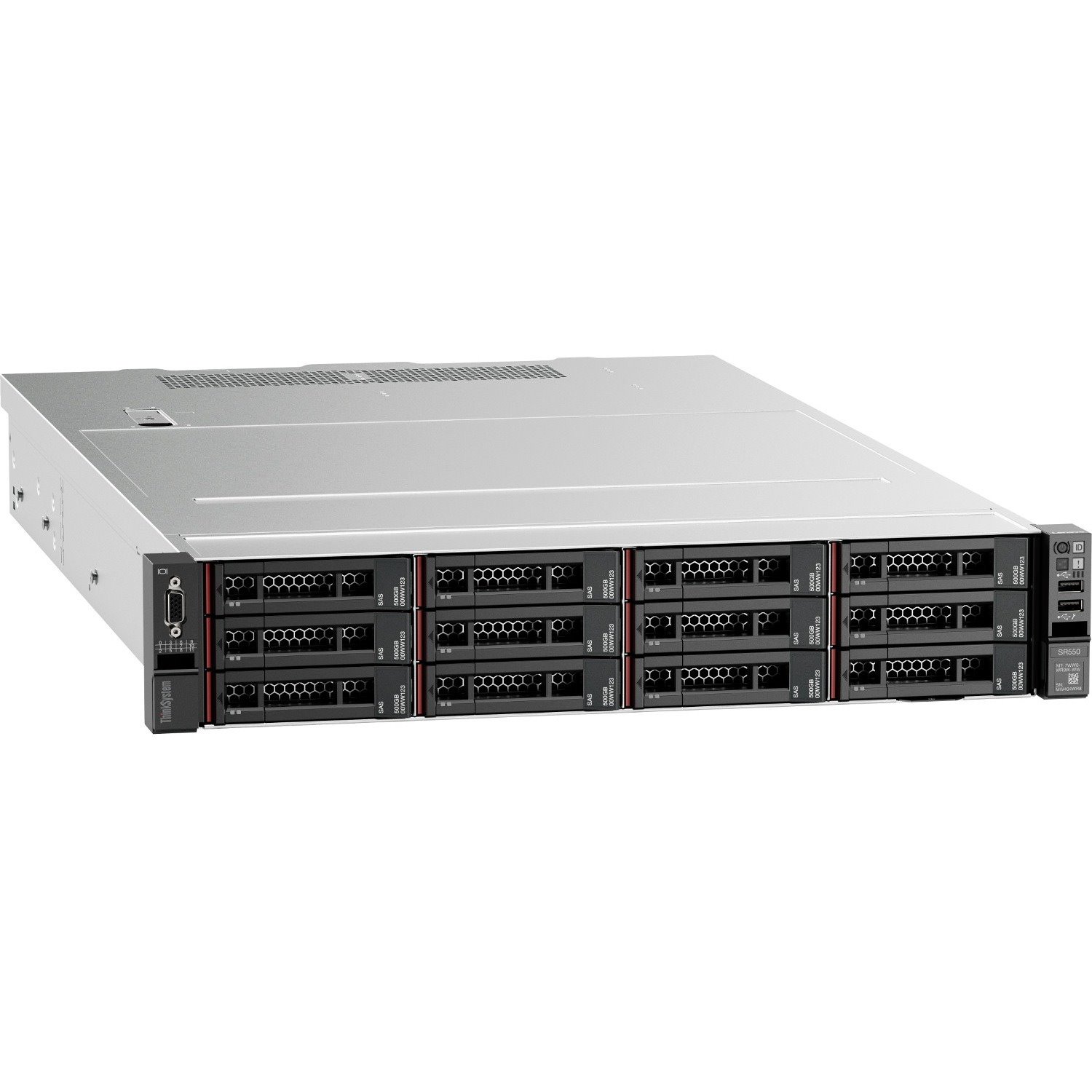 Lenovo ThinkSystem SR550 7X04A07GAU 2U Rack Server - 1 x Intel Xeon Silver 4216 2.10 GHz - 16 GB RAM - Serial ATA/600, 12Gb/s SAS Controller