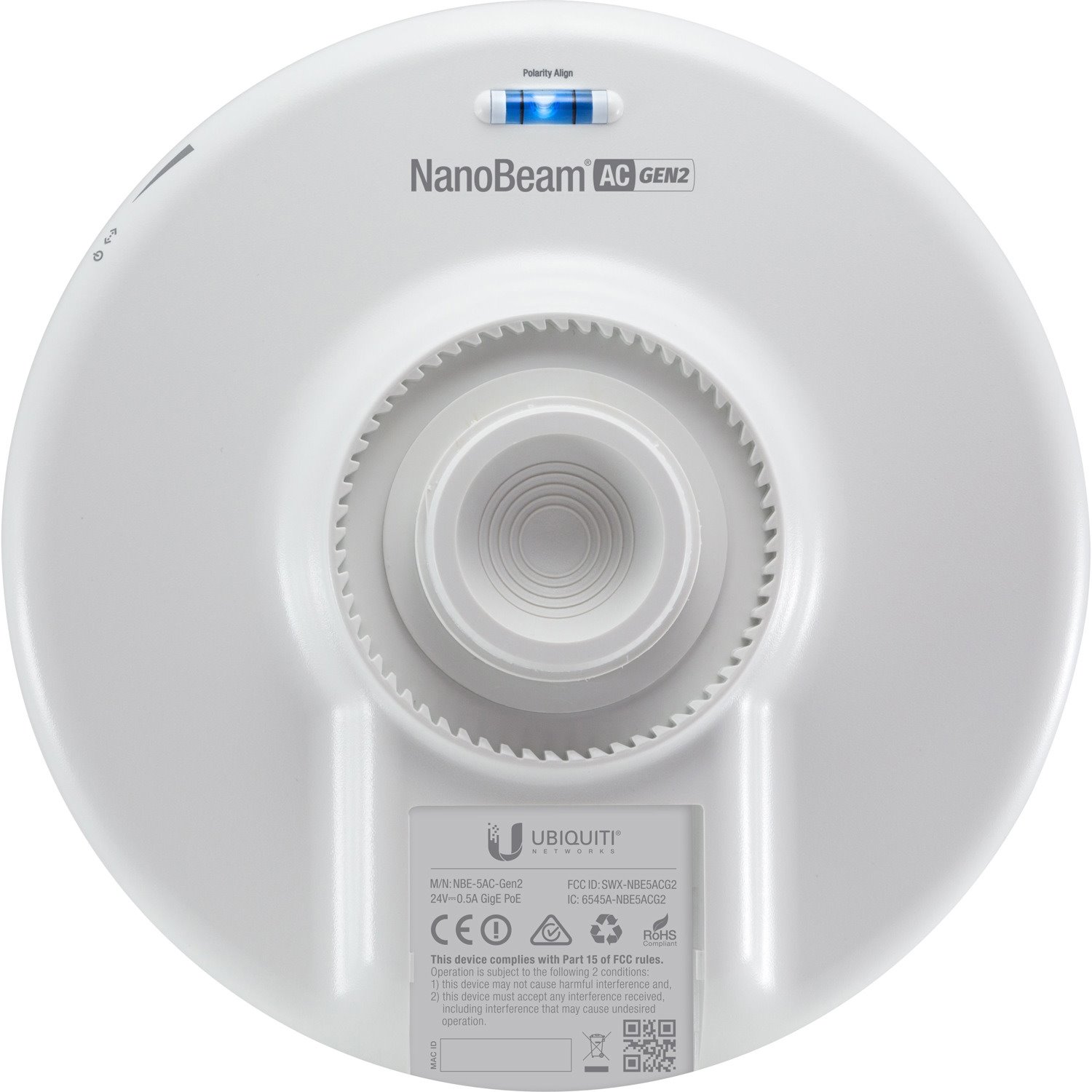 Ubiquiti NanoBeam AC Gen2 NBE-5AC-Gen2 IEEE 802.11ac 450 Mbit/s Wireless Bridge