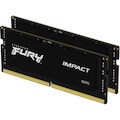 Kingston FURY Impact RAM Module for Gaming Notebook - 64 GB (2 x 32GB) - DDR5-4800/PC5-38400 DDR5 SDRAM - 4800 MHz Dual-rank Memory - CL38 - 1.10 V