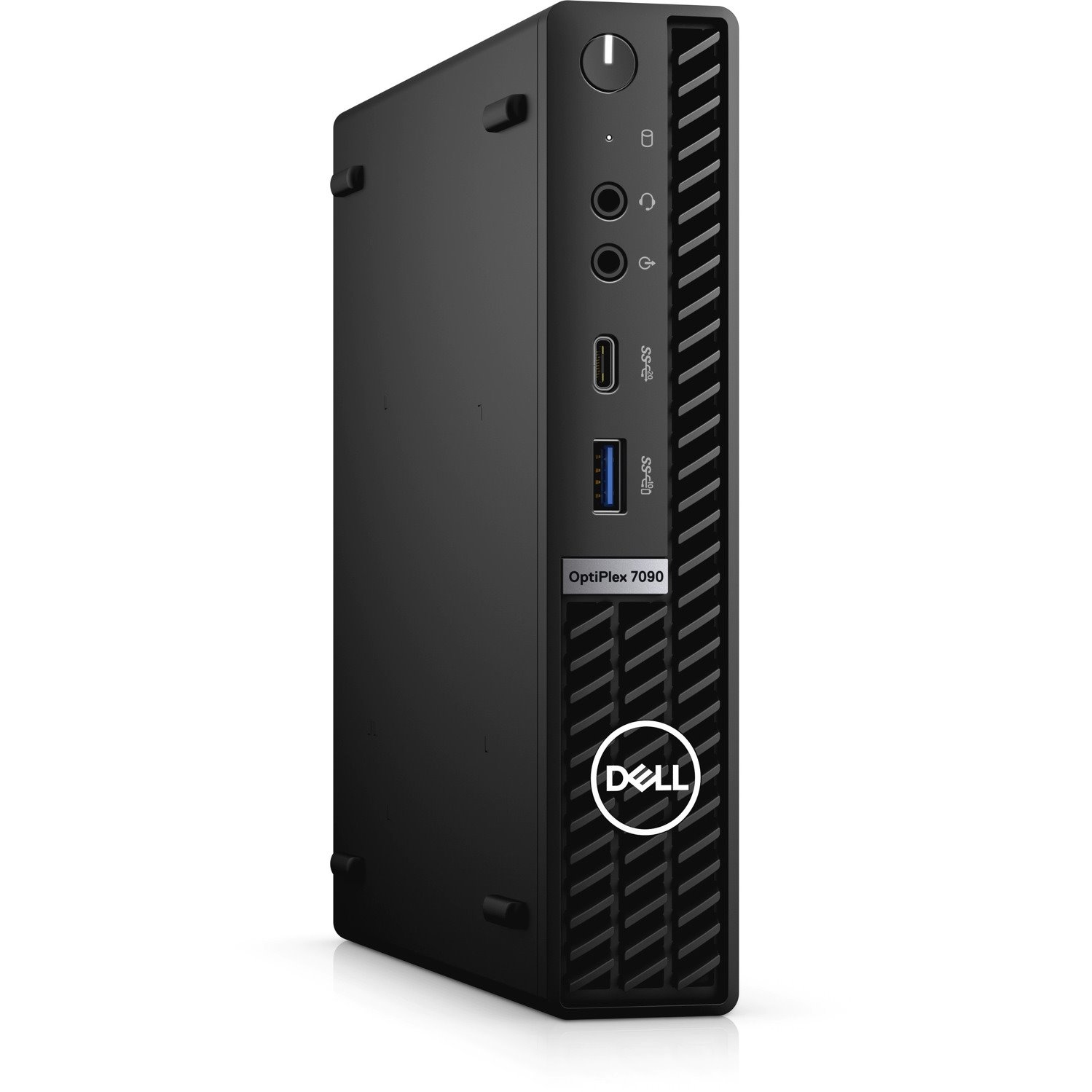 Dell OptiPlex 7000 7090 Desktop Computer - Intel Core i7 10th Gen i7-10700T - 16 GB - 256 GB SSD - Micro PC - Black