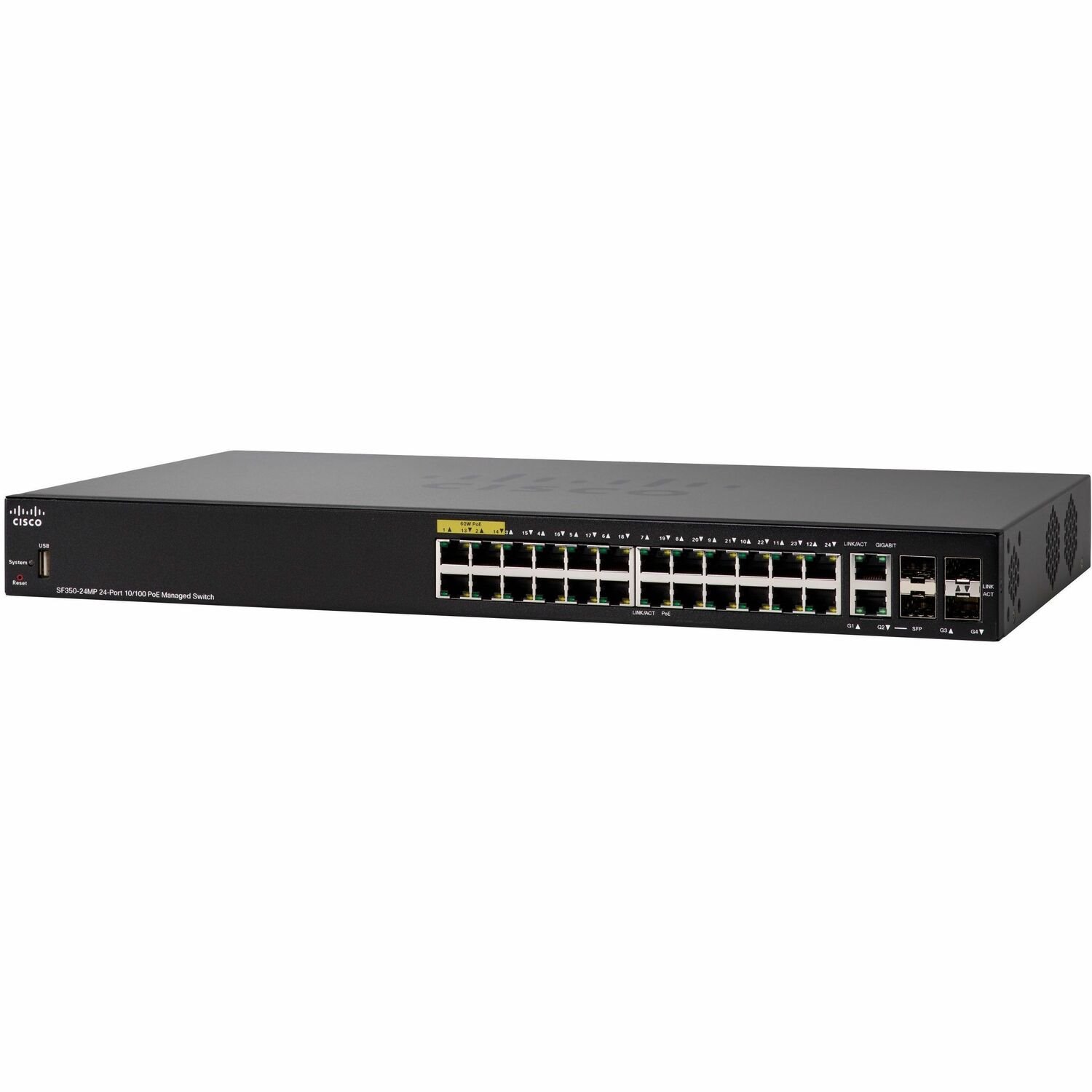 Cisco SF350-24MP 24-Port 10 100 Max PoE Managed Switch