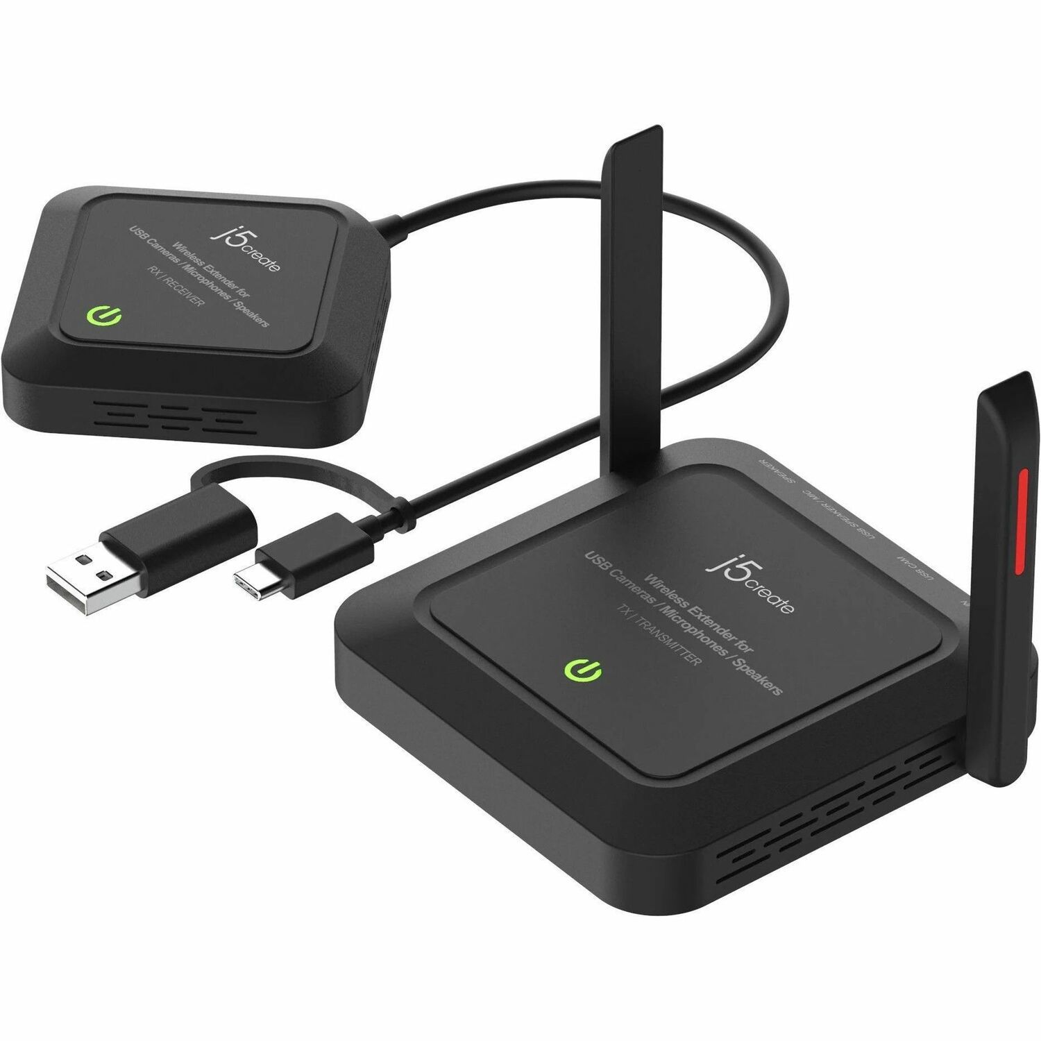 j5create JVW120-N Video Extender Transmitter/Receiver - Wired/Wireless