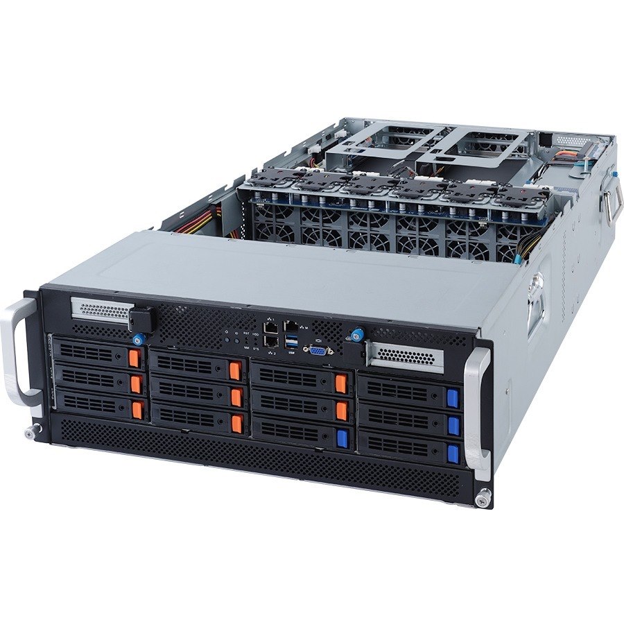 GIGABYTE G492-Z51 Server Barebone System - 4U Rack-mountable - Socket SP3 - 2 x Processor Support