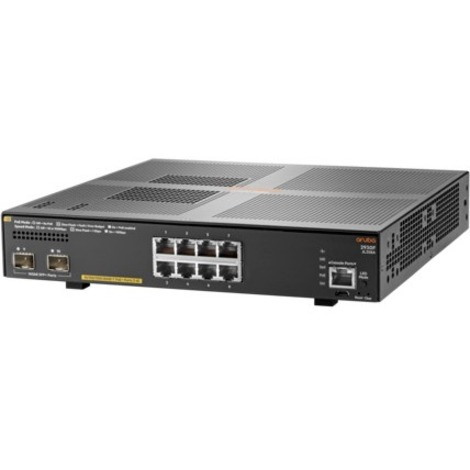 HPE 2930F 8G PoE+ 2SFP 8 Ports Manageable Layer 3 Switch - 10 Gigabit Ethernet, Gigabit Ethernet - 10/100/1000Base-T, 10GBase-X