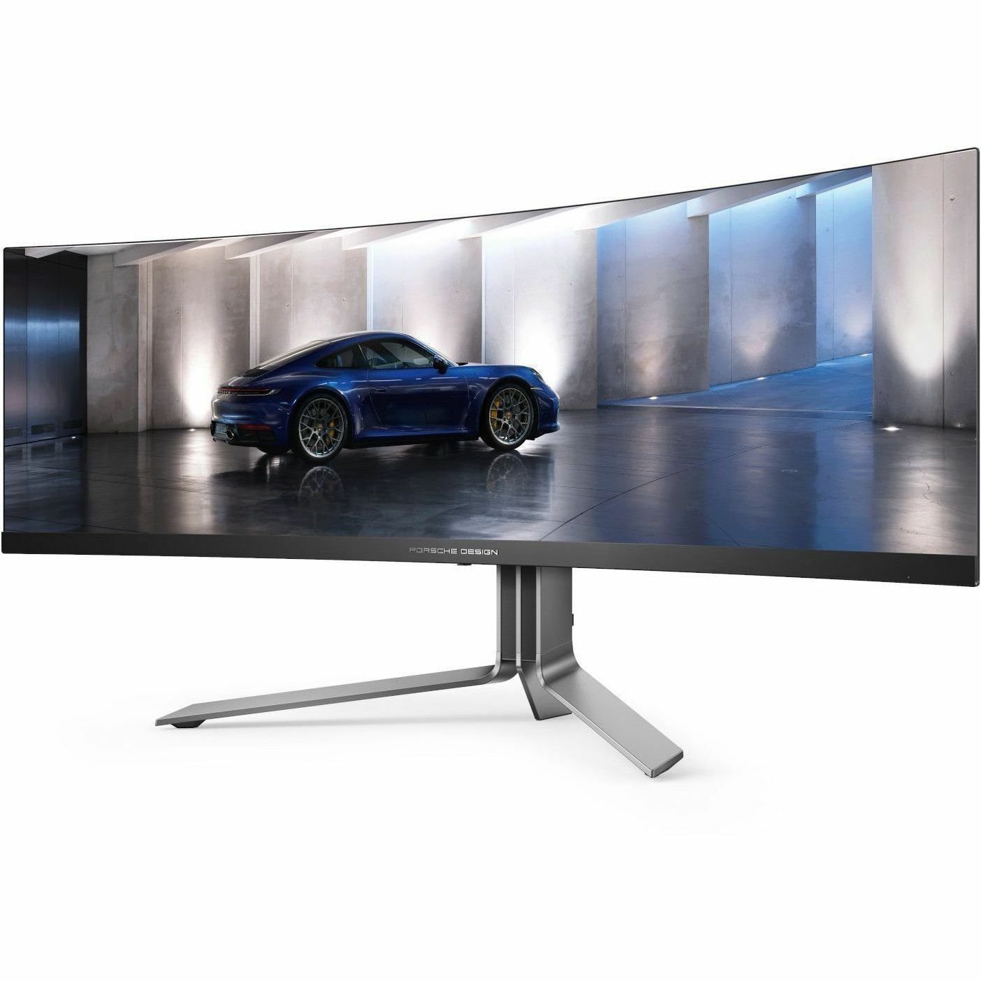 AOC AGON PRO PD49 49" Class Dual Quad HD (DQHD) Curved Screen Gaming OLED Monitor - 32:9 - Textured Silver, Textured Black